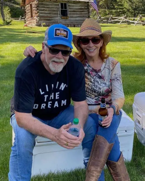 Rex Linn with his possible wife Reba McEntire.