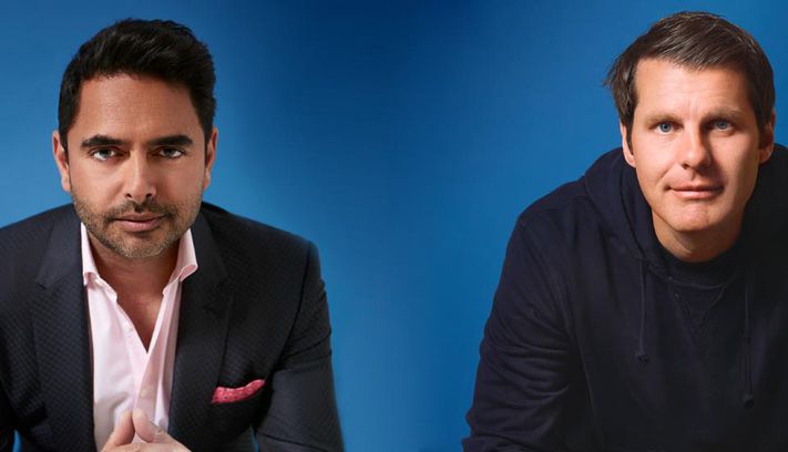 Rohan Oza with CAVU Venture co-founder Brett Thomas