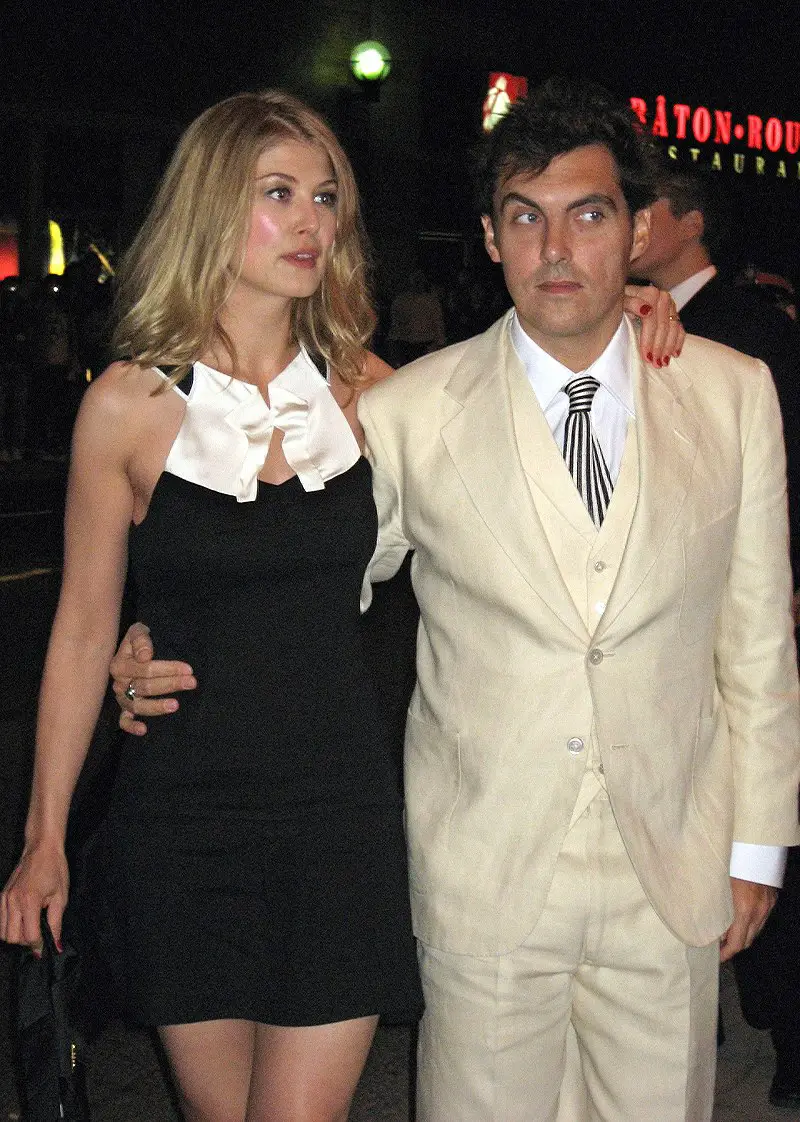 Rosamund Pike and her ex partner Joe Wright at theÂ Toronto Film Festival in 2007.