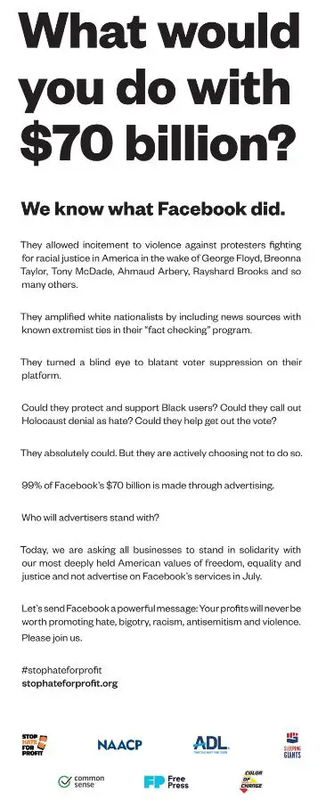 'Stop Hate For Speech' against hate speech on social media