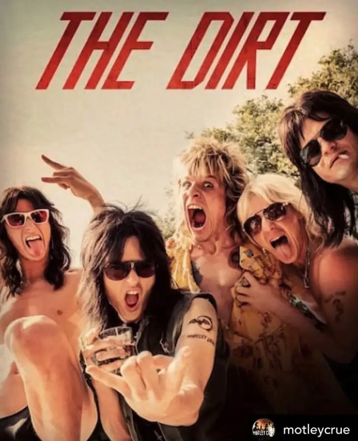 Cover of 'The Dirt' — Mötley Crüe's tell-all autobiography which reveals the details of the car accident.