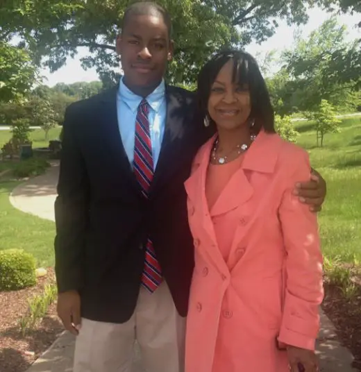 Trey Smith and hisÂ mother Dorsetta Smith.