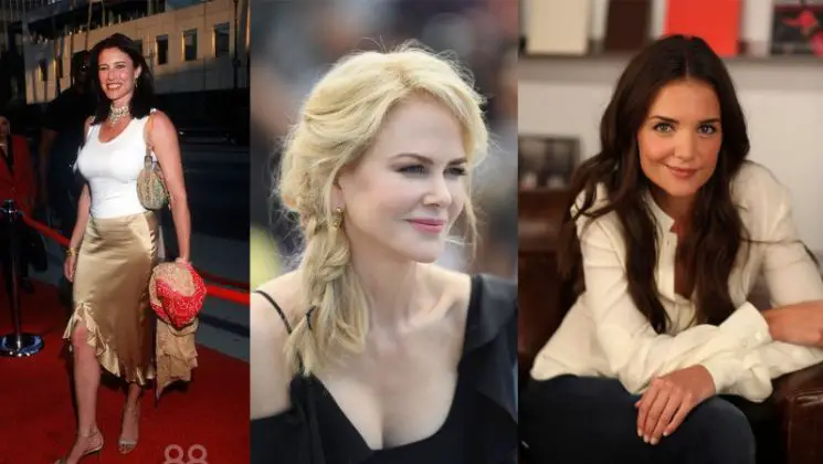 Photo of Tom Cruise ex-spouses/ex-wife Mimi Rogers, Nicole Kidman and Katie Holmes