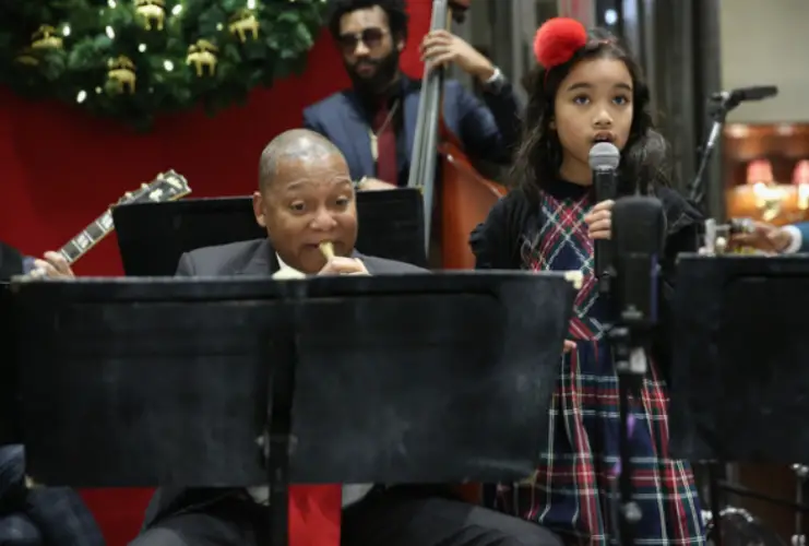 Wynton Marsalis with his daughter Oni